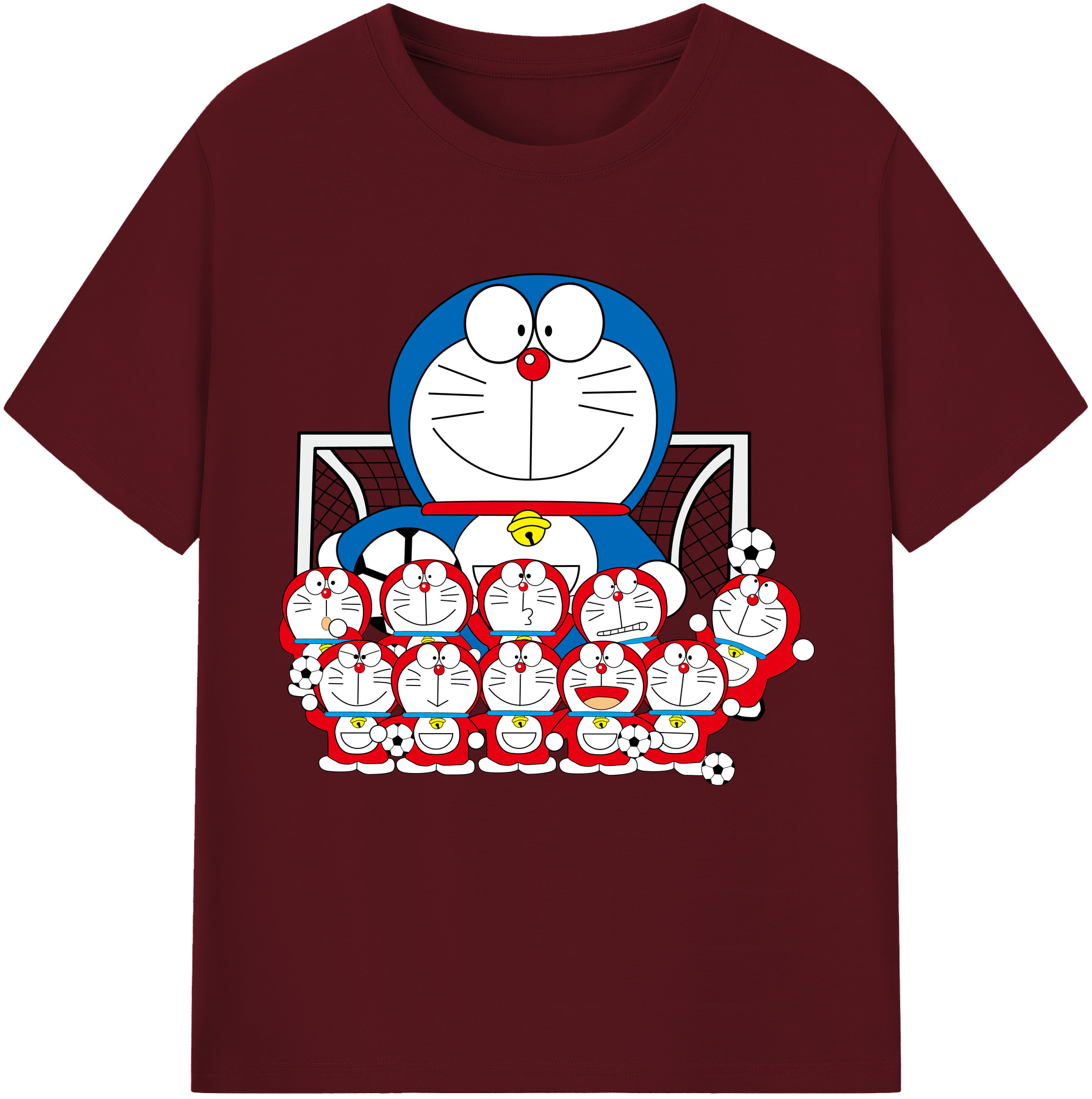 （画像用） ドラえもん Doraemon 綿100％半袖Tシャツ（フロントプリント）